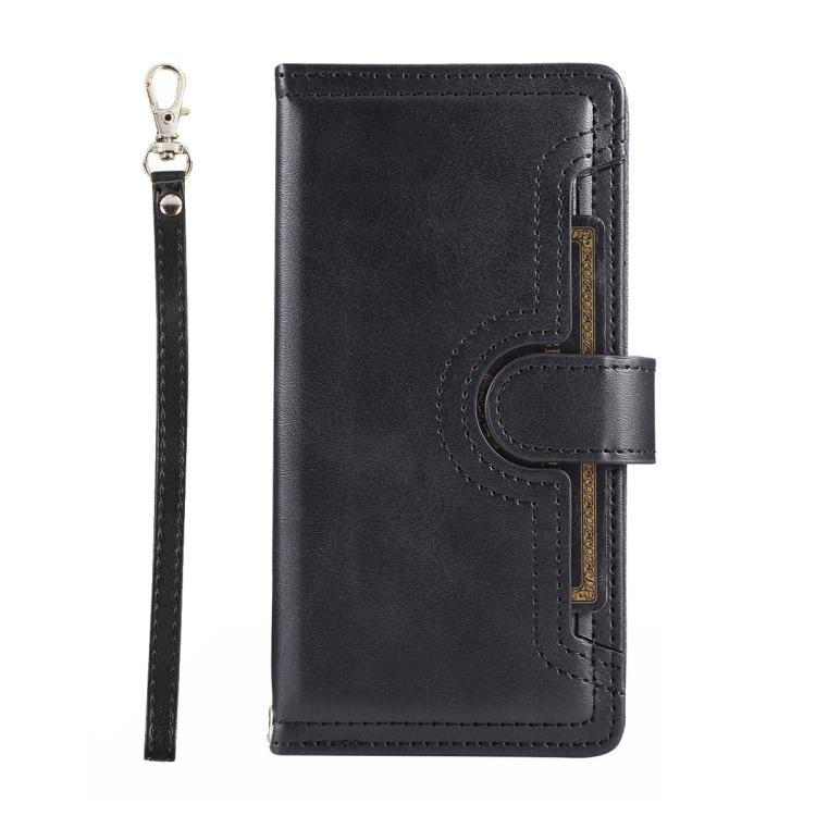 For Samsung Galaxy S26 Ultra 5G Wristband Card Slot Leather Phone Case