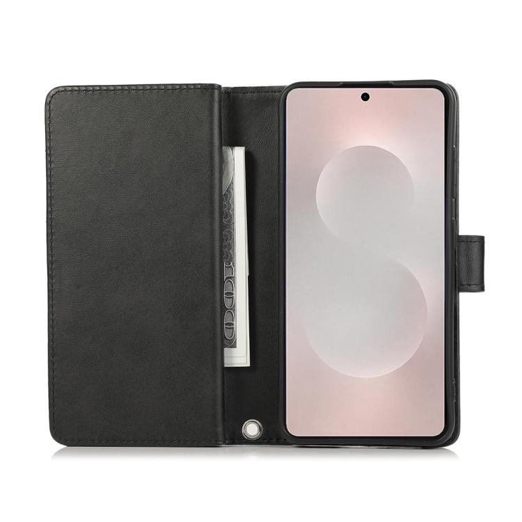 For Samsung Galaxy S26 Ultra 5G Wristband Card Slot Leather Phone Case