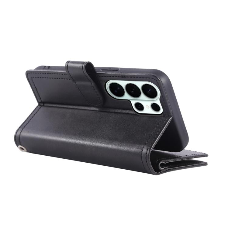For Samsung Galaxy S26 Ultra 5G Wristband Card Slot Leather Phone Case
