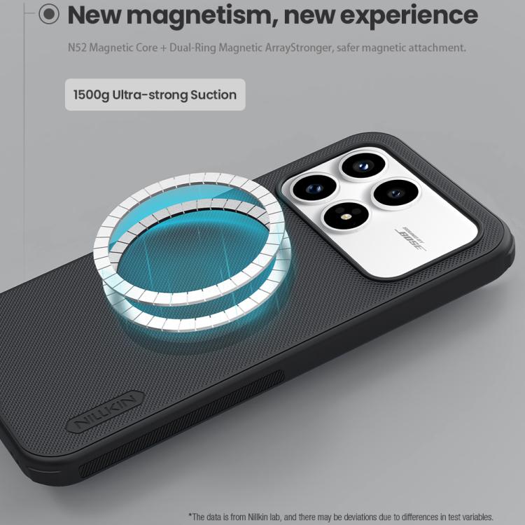 For Redmi K90 / Poco F8 Pro NILLKIN Frosted Shield Pro Magnetic Phone Case - Black