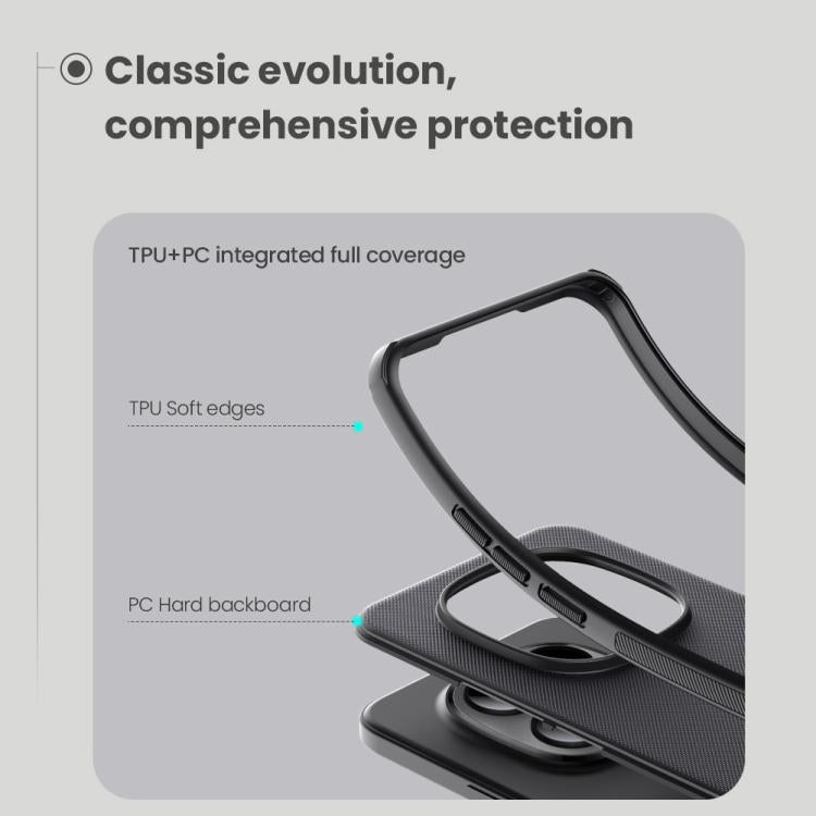 For Redmi Note 15 Pro+ 5G Global 163.3mm NILLKIN Frosted Shield Pro Magnetic Phone Case - Black