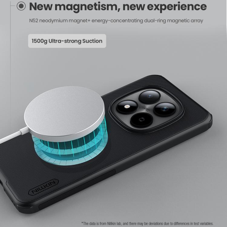 For Redmi Note 15 Pro+ 5G Global 163.3mm NILLKIN Frosted Shield Pro Magnetic Phone Case - Black