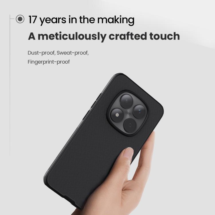For Redmi Note 15 Pro 5G Global 163.6mm NILLKIN Frosted Shield Pro Magnetic Phone Case - Black
