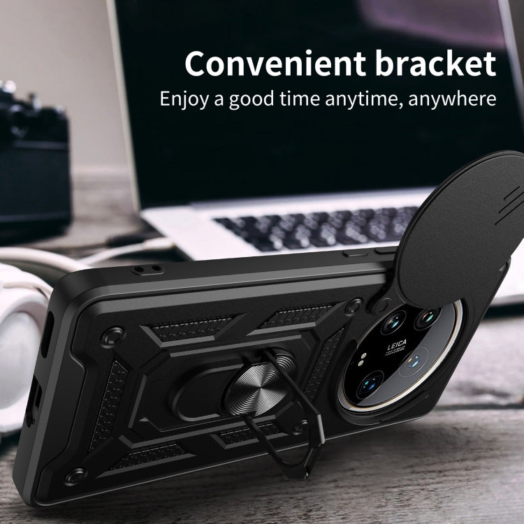 For Xiaomi 14 Ultra Sliding Camera Cover Design TPU Hybrid PC Phone Case