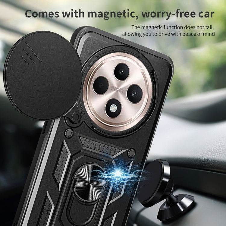 For OPPO Reno12 F 5G Global Sliding Camera Cover Design TPU+PC Phone Case