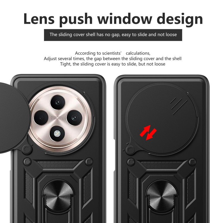 For OPPO Reno12 F 5G Global Sliding Camera Cover Design TPU+PC Phone Case