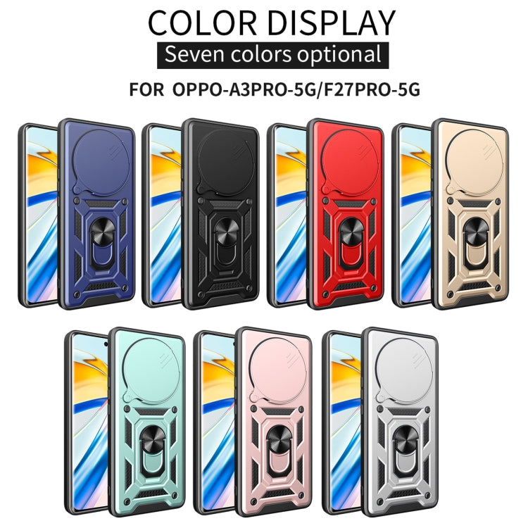 For OPPO F27 Pro / F27 Pro+ Global Sliding Camera Cover Design TPU+PC Phone Case