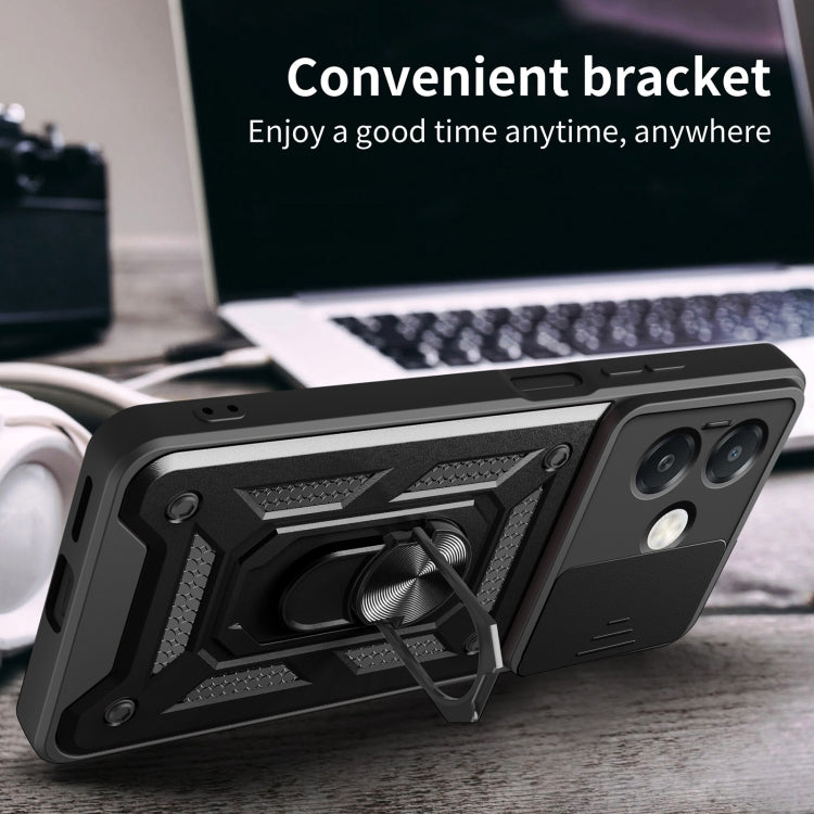 For OPPO A3x 5G India / A3x 4G Sliding Camera Cover Design TPU+PC Phone Case
