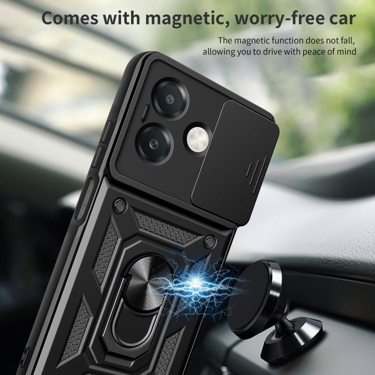 For OPPO A3x 5G India / A3x 4G Sliding Camera Cover Design TPU+PC Phone Case