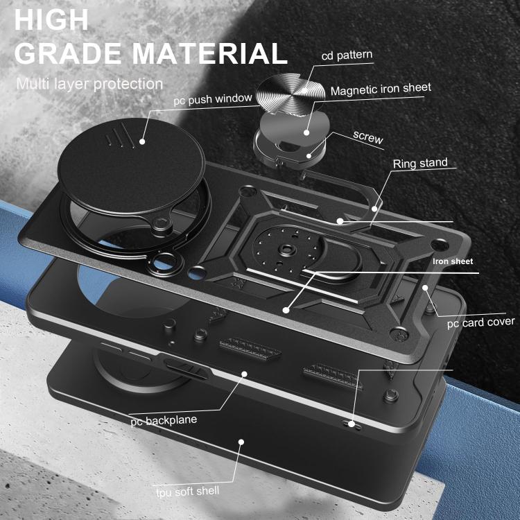 For OPPO Find X8 Pro Sliding Camera Cover Design TPU+PC Phone Case