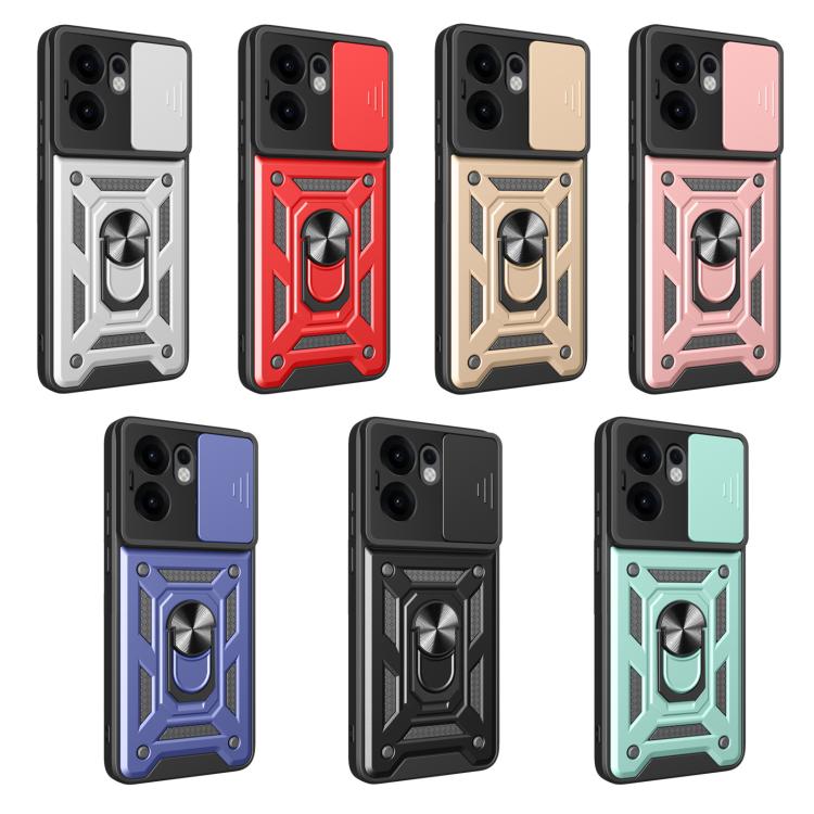 For OPPO Reno13 F 4G / 5G Sliding Camera Cover Design TPU+PC Phone Case