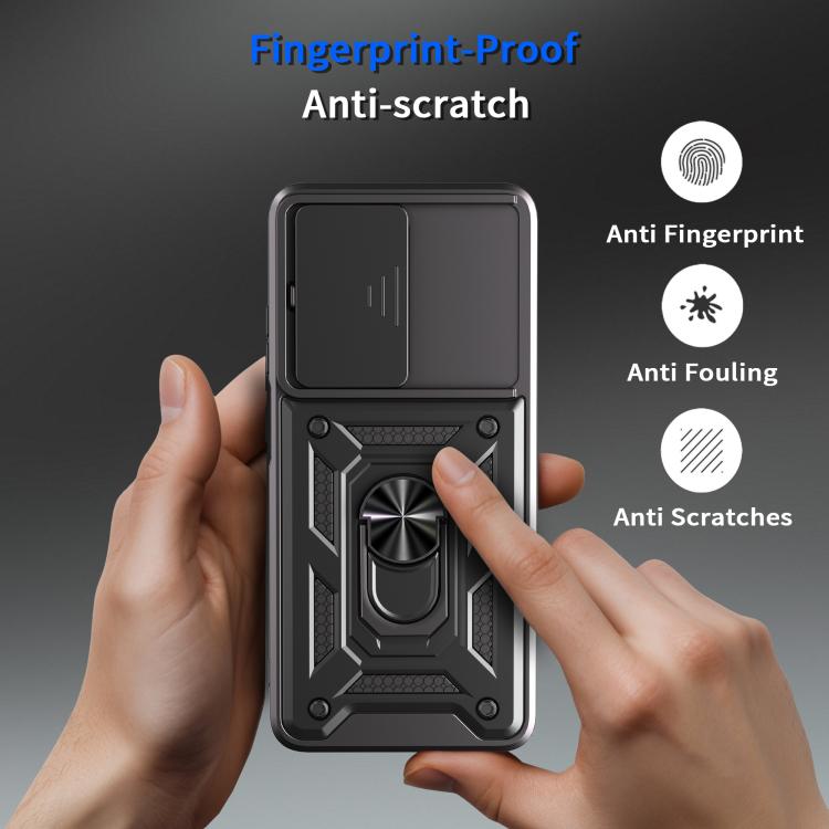 For OPPO A5 5G Global Sliding Camera Cover Design TPU+PC Phone Case