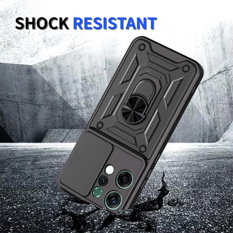 For OPPO Reno14 5G Global Sliding Camera Cover Design TPU+PC Phone Case