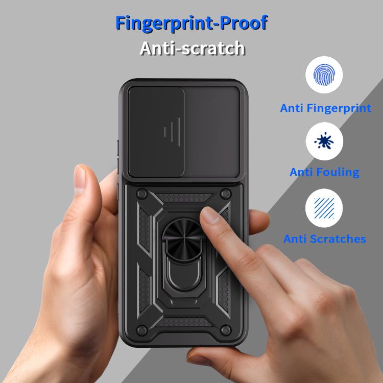 For OPPO Reno14 5G Global Sliding Camera Cover Design TPU+PC Phone Case