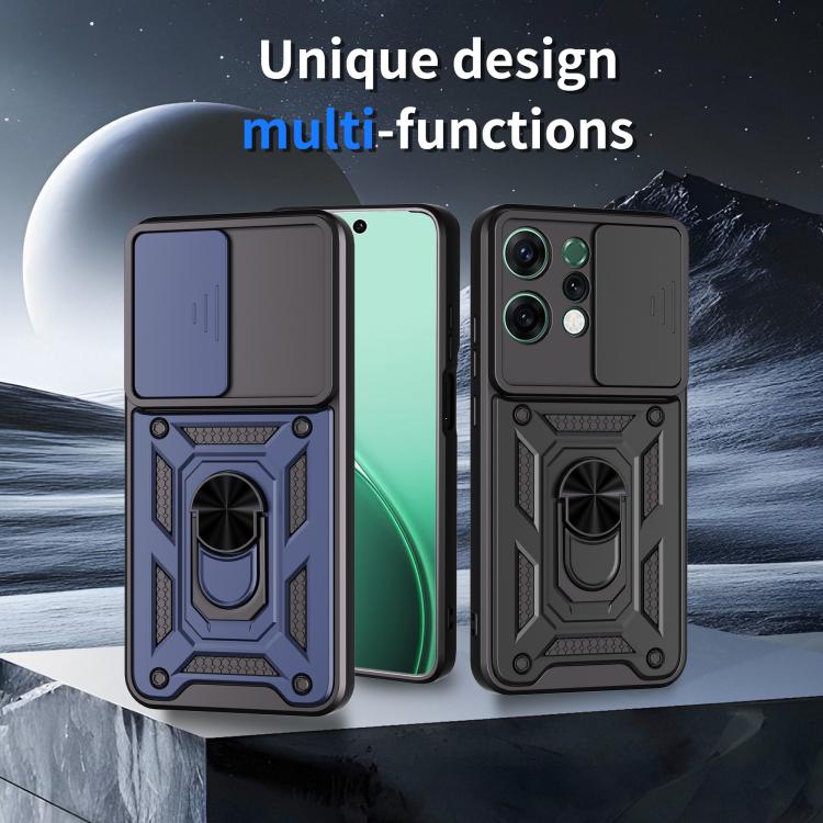 For OPPO Reno14 5G Global Sliding Camera Cover Design TPU+PC Phone Case