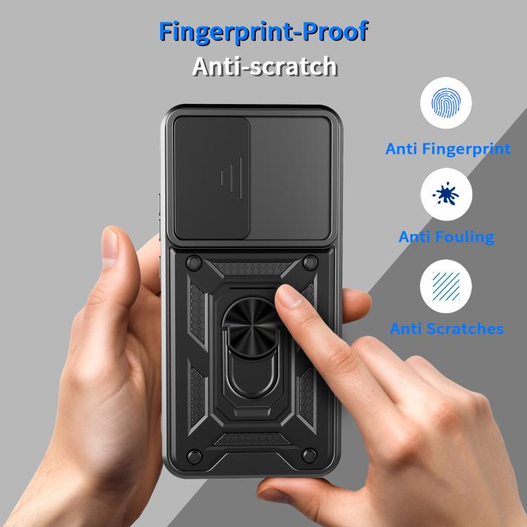 For OPPO Reno14 F 5G Global Sliding Camera Cover Design TPU+PC Phone Case