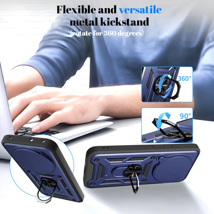 For OPPO F31 Pro 5G Sliding Camera Cover Design TPU+PC Phone Case