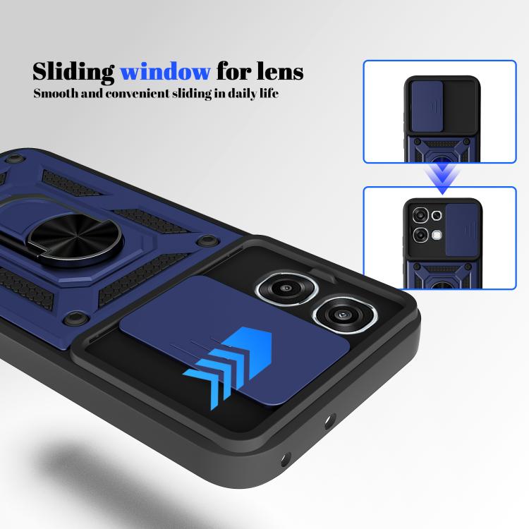 For OPPO A6 Pro 4G / 5G / F31 5G Sliding Camera Cover Design TPU+PC Phone Case