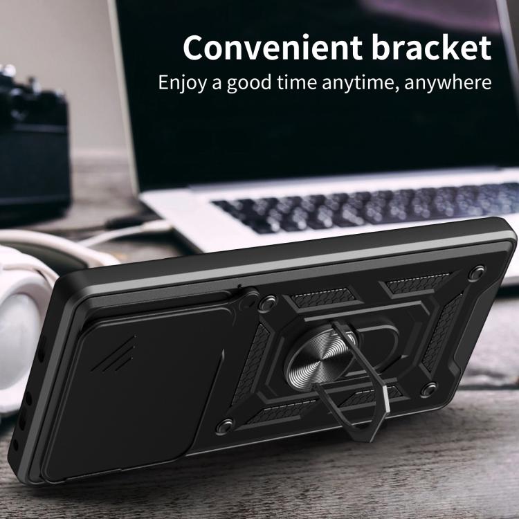 For OPPO Find X9 Sliding Camera Cover Design TPU+PC Phone Case