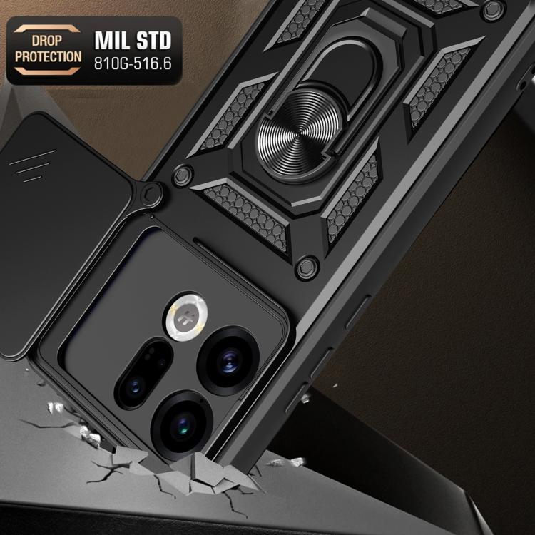 For OPPO Find X9 Sliding Camera Cover Design TPU+PC Phone Case