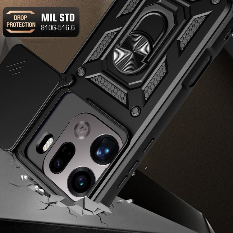 For OPPO Find X9 Pro Sliding Camera Cover Design TPU+PC Phone Case