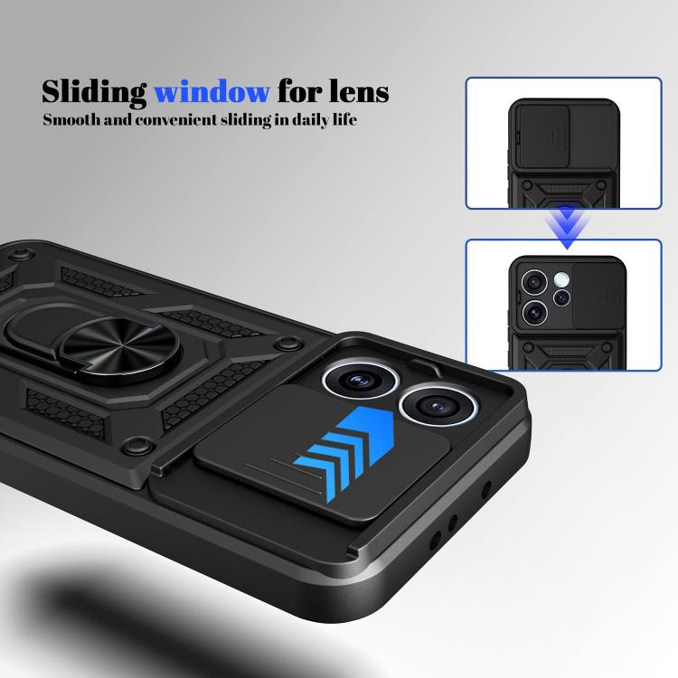 For OPPO Reno15 5G Global Sliding Camera Cover Design TPU+PC Phone Case