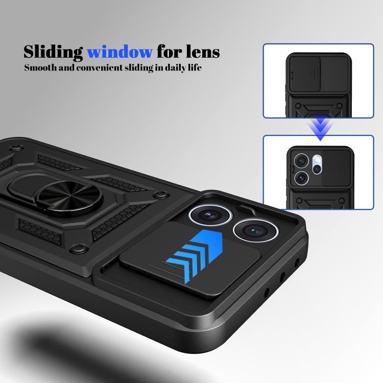 For OPPO Reno15 Pro 5G Global Sliding Camera Cover Design TPU+PC Phone Case