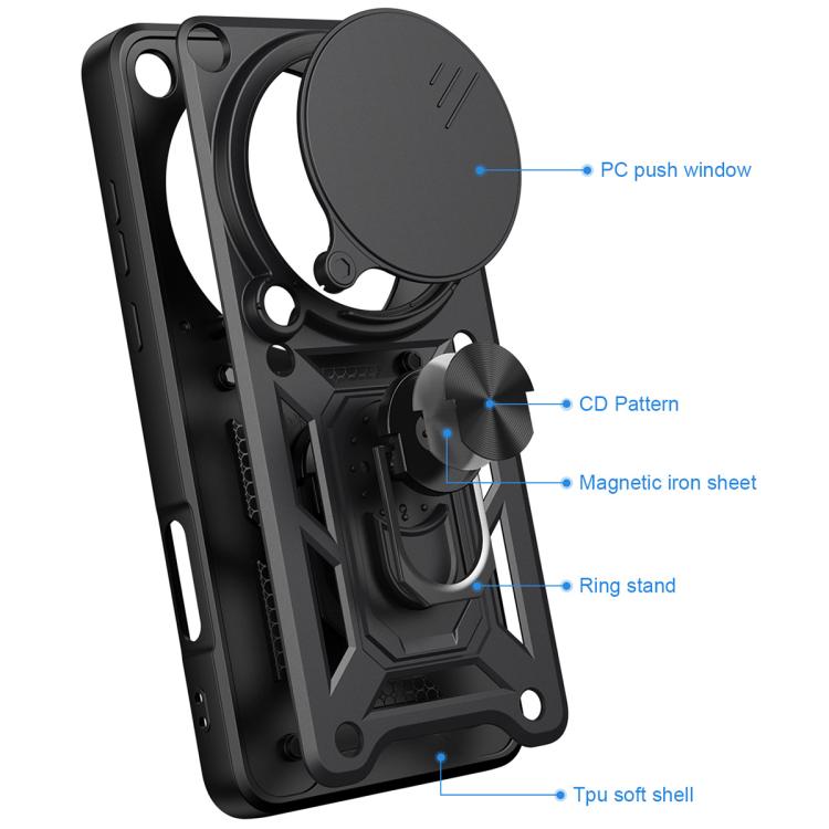 For OPPO Find X9 Ultra Sliding Camera Cover Design TPU+PC Phone Case