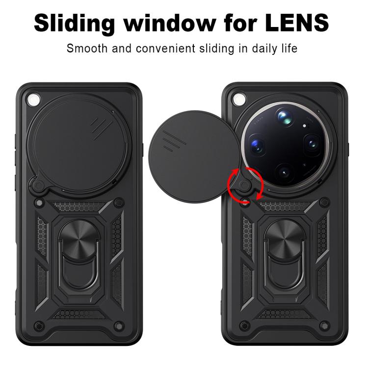 For OPPO Find X9 Ultra Sliding Camera Cover Design TPU+PC Phone Case