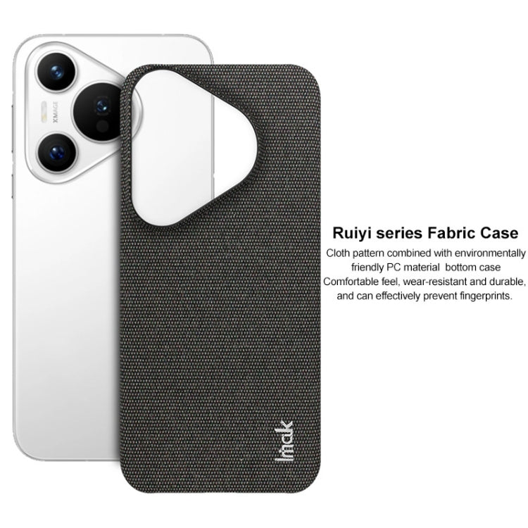 For Huawei Pura 70 imak Ruiyi Series Cloth Texture PU + PC Phone Case