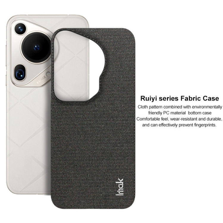For Huawei Pura 70 Ultra imak Ruiyi Series Cloth Texture PU + PC Phone Case