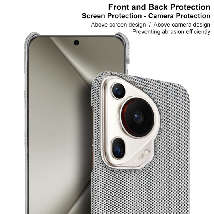 For Huawei Pura 70 Ultra imak Ruiyi Series Cloth Texture PU + PC Phone Case