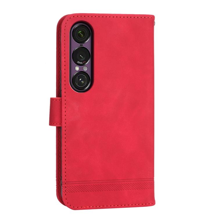 For Sony Xperia 1 VII Dierfeng Dream Line TPU + PU Leather Phone Case