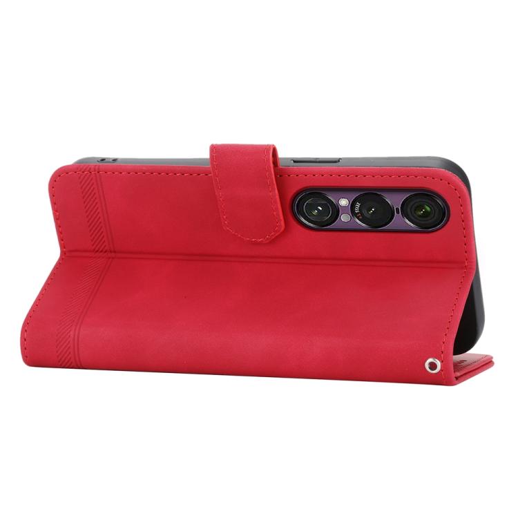 For Sony Xperia 1 VII Dierfeng Dream Line TPU + PU Leather Phone Case
