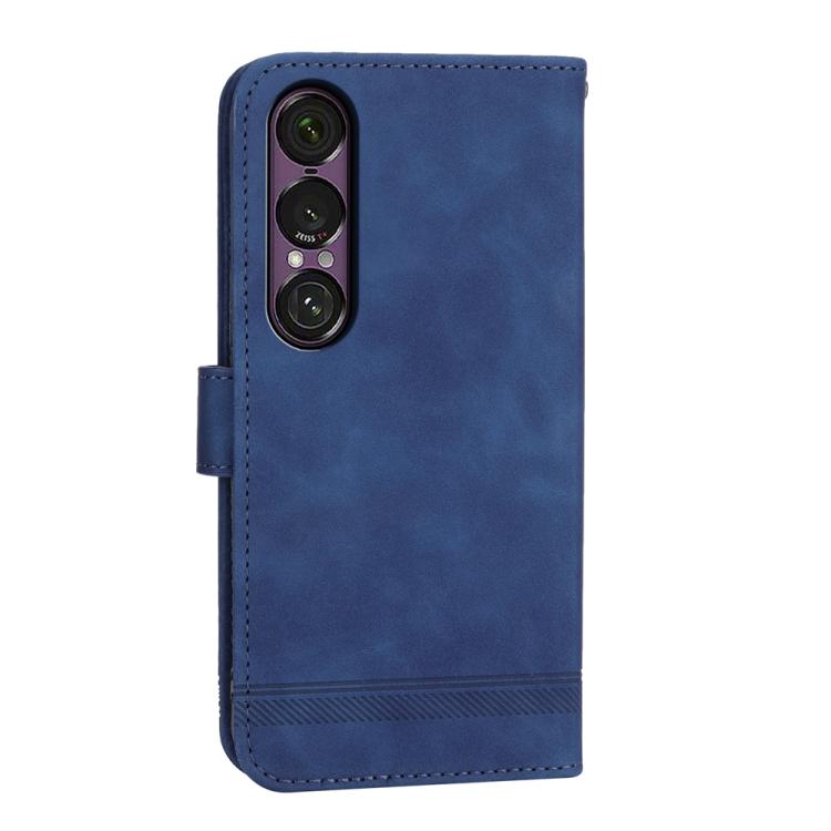 For Sony Xperia 1 VII Dierfeng Dream Line TPU + PU Leather Phone Case