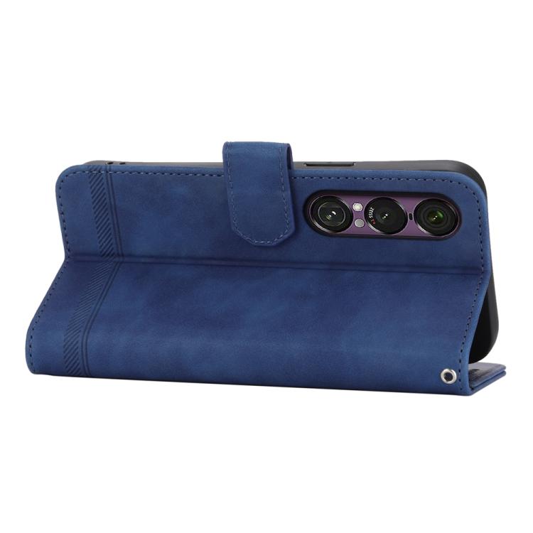 For Sony Xperia 1 VII Dierfeng Dream Line TPU + PU Leather Phone Case