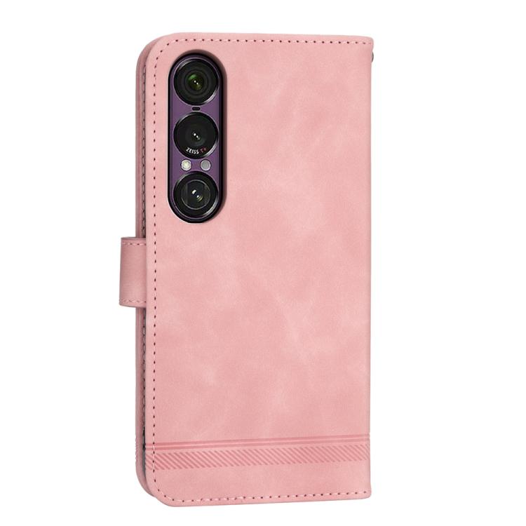 For Sony Xperia 1 VII Dierfeng Dream Line TPU + PU Leather Phone Case