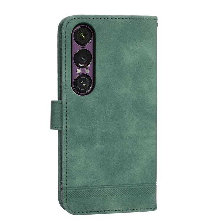 For Sony Xperia 1 VII Dierfeng Dream Line TPU + PU Leather Phone Case