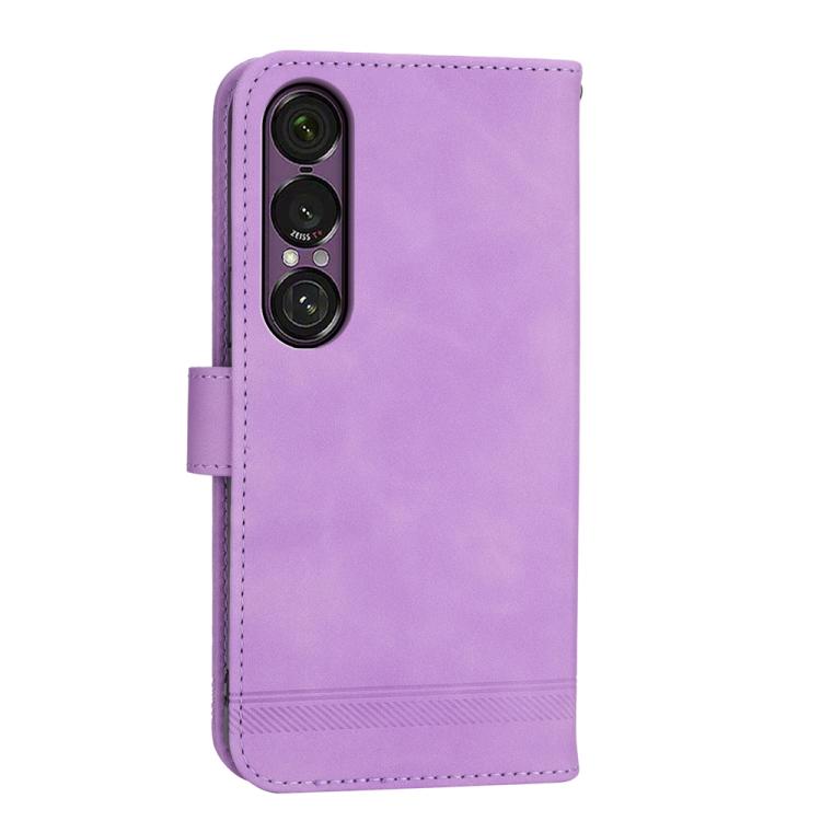 For Sony Xperia 1 VII Dierfeng Dream Line TPU + PU Leather Phone Case