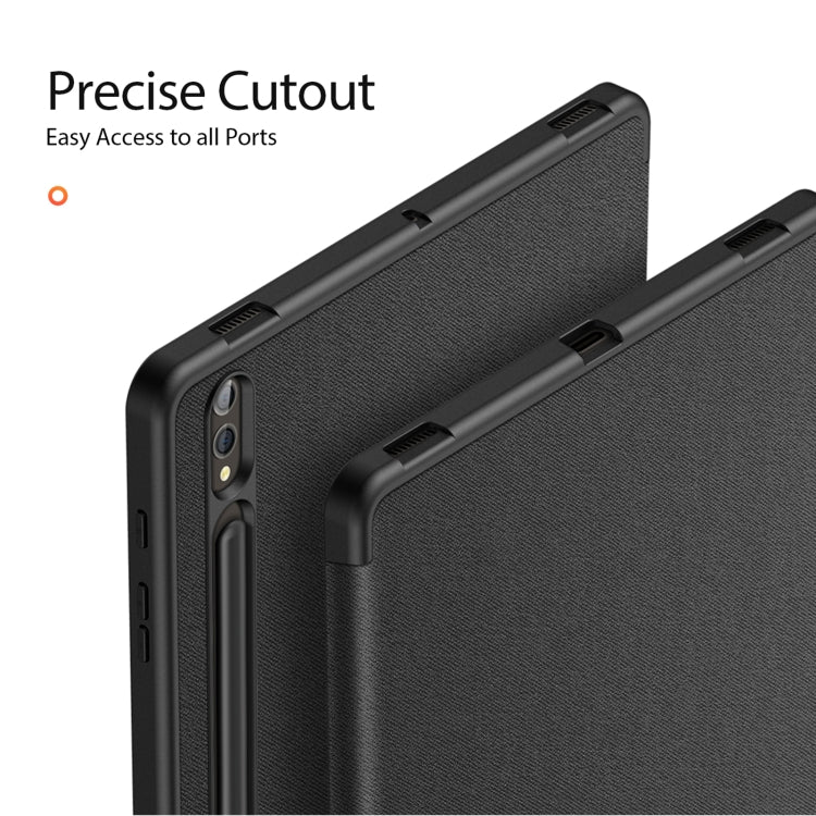 For Samsung Galaxy Tab S10+ DUX DUCIS Domo Series Magnetic Flip Leather Tablet Case