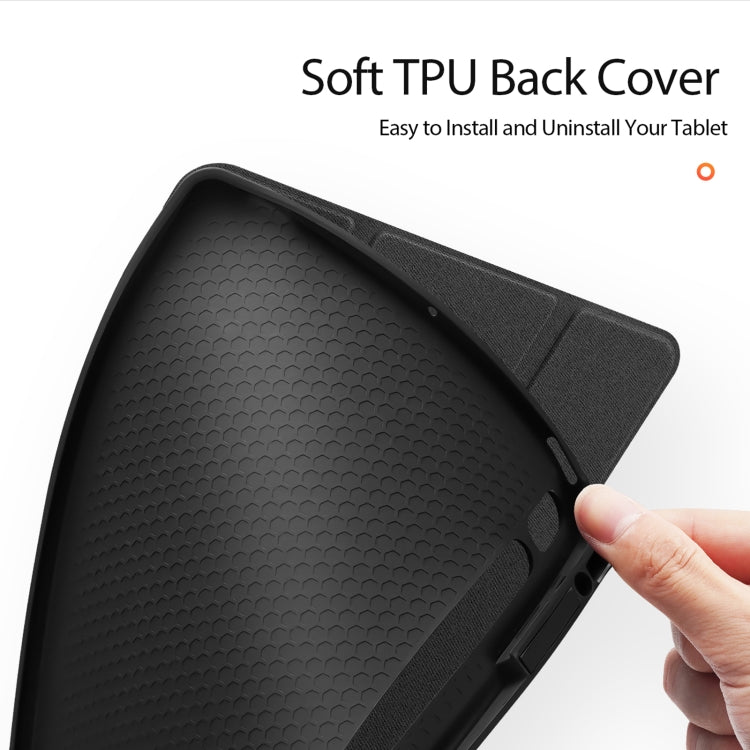 For Samsung Galaxy Tab S10+ DUX DUCIS Domo Series Magnetic Flip Leather Tablet Case