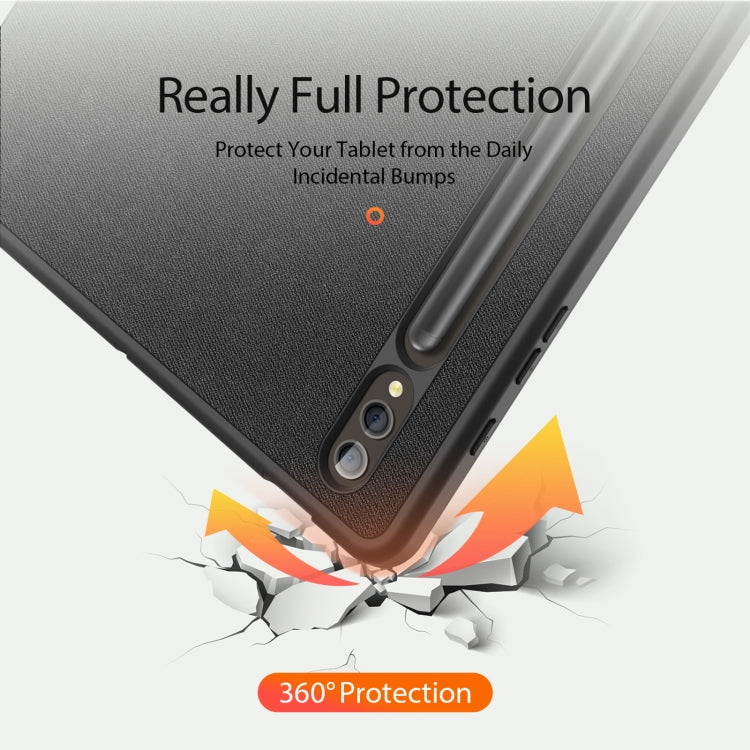 For Samsung Galaxy Tab S10+ DUX DUCIS Domo Series Magnetic Flip Leather Tablet Case