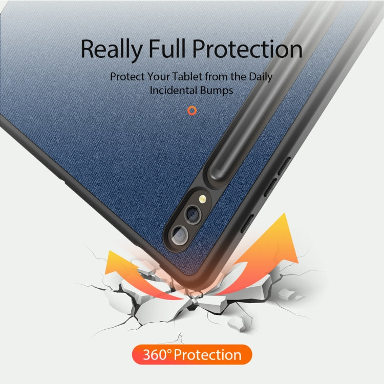 For Samsung Galaxy Tab S10+ DUX DUCIS Domo Series Magnetic Flip Leather Tablet Case