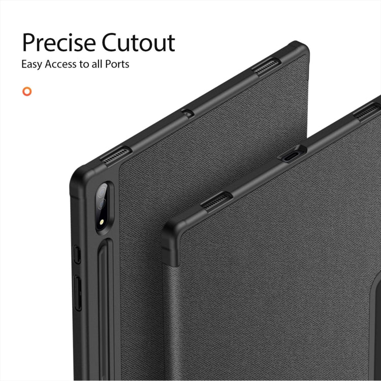 For Samsung Galaxy Tab S10 Ultra DUX DUCIS Domo Series Magnetic Flip Leather Tablet Case