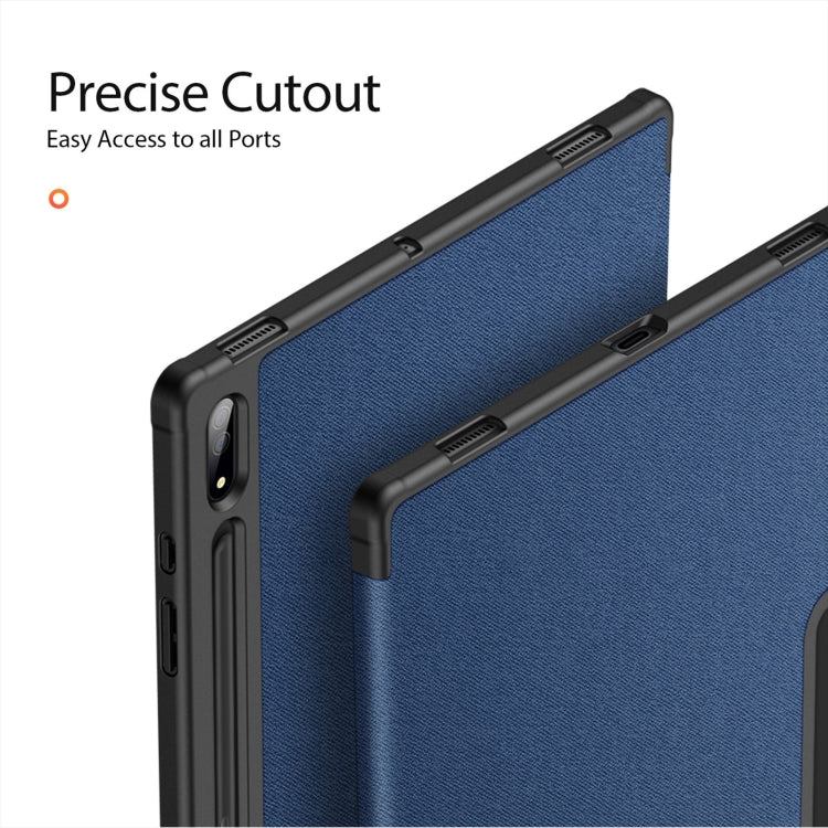 For Samsung Galaxy Tab S10 Ultra DUX DUCIS Domo Series Magnetic Flip Leather Tablet Case