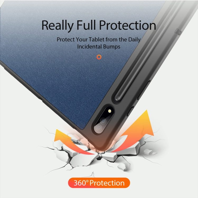 For Samsung Galaxy Tab S10 Ultra DUX DUCIS Domo Series Magnetic Flip Leather Tablet Case