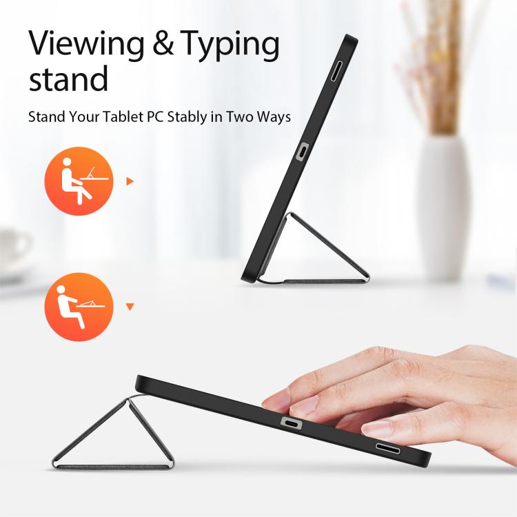 For Samsung Galaxy Tab S10 FE+ DUX DUCIS Domo Series Magnetic Flip Leather Tablet Case