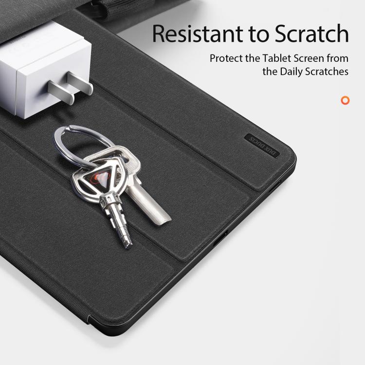 For Samsung Galaxy Tab S10 FE+ DUX DUCIS Domo Series Magnetic Flip Leather Tablet Case