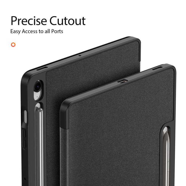For Samsung Galaxy Tab S10 FE+ DUX DUCIS Domo Series Magnetic Flip Leather Tablet Case