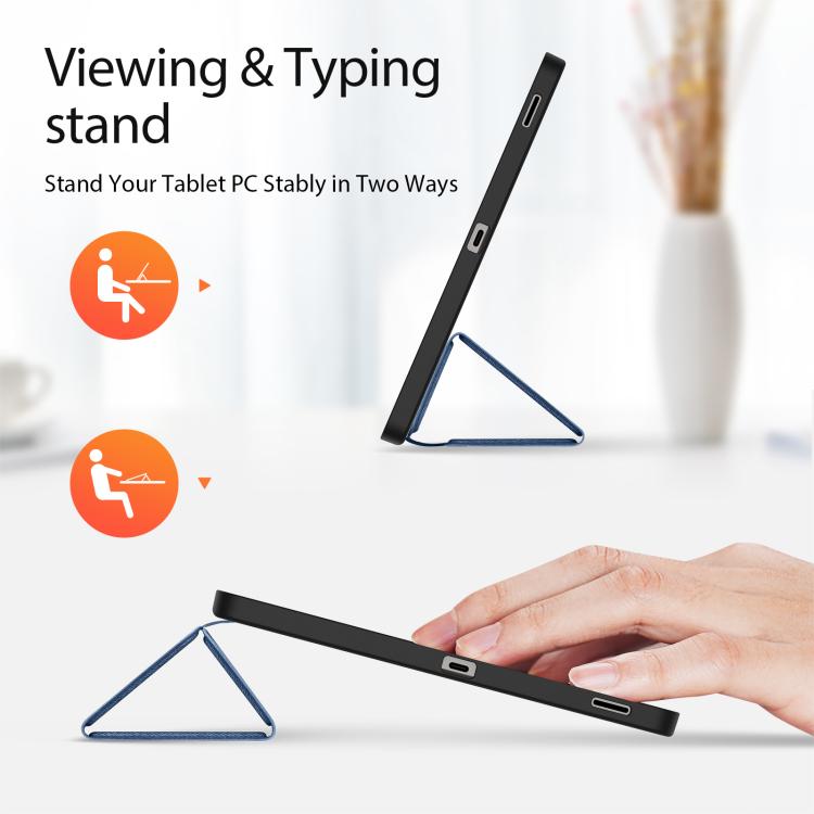 For Samsung Galaxy Tab S10 FE+ DUX DUCIS Domo Series Magnetic Flip Leather Tablet Case